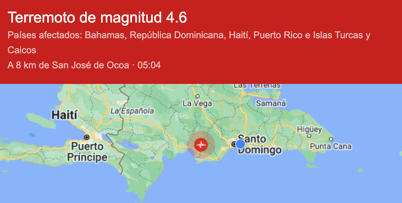 New earthquake is registered in the Dominican Republic En Diario